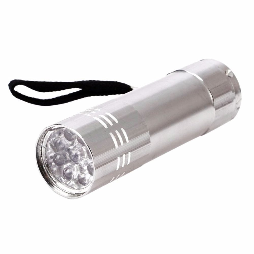Flash Light Mini LED Gel Curing Lamp Professional Portable Fast Silver Nail Drye